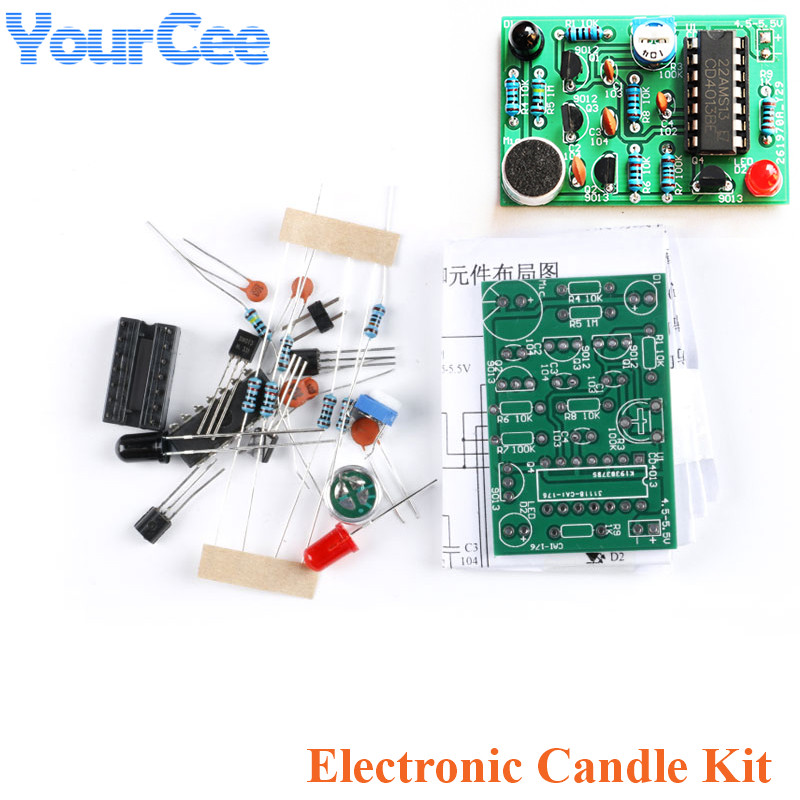 Diy Analog Electronics - أضواء الشموع الإلكترونية التناظرية ، التحكم