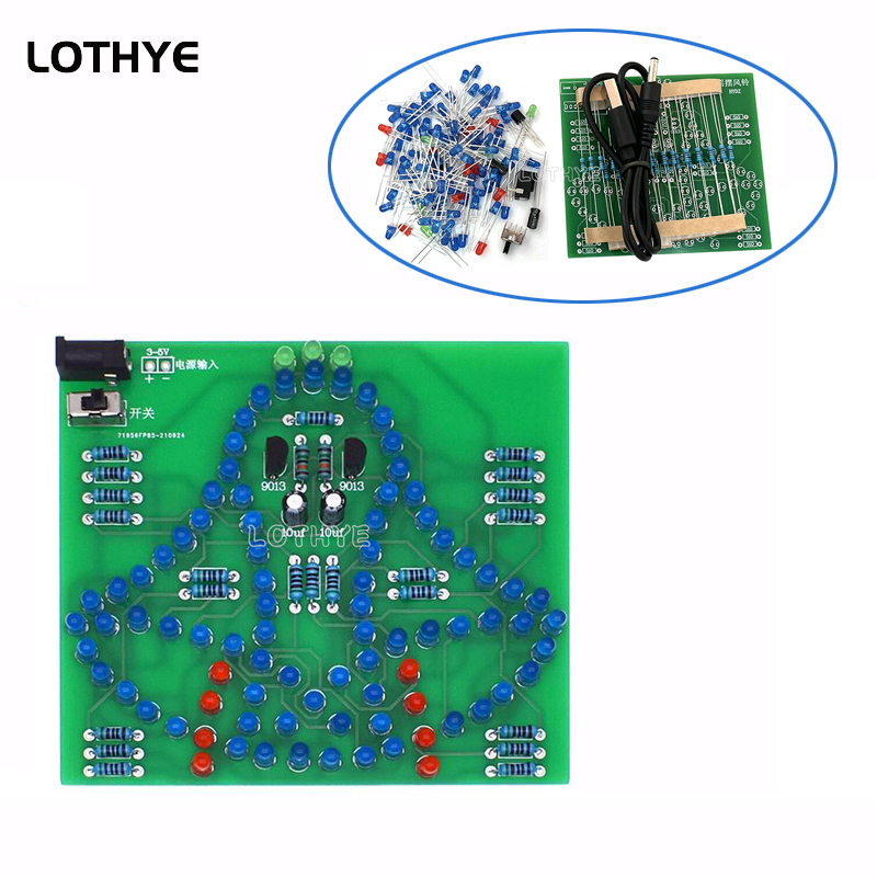 Diy Analog Electronics - تيار مستمر 3-5 فولت مصباح ليد
