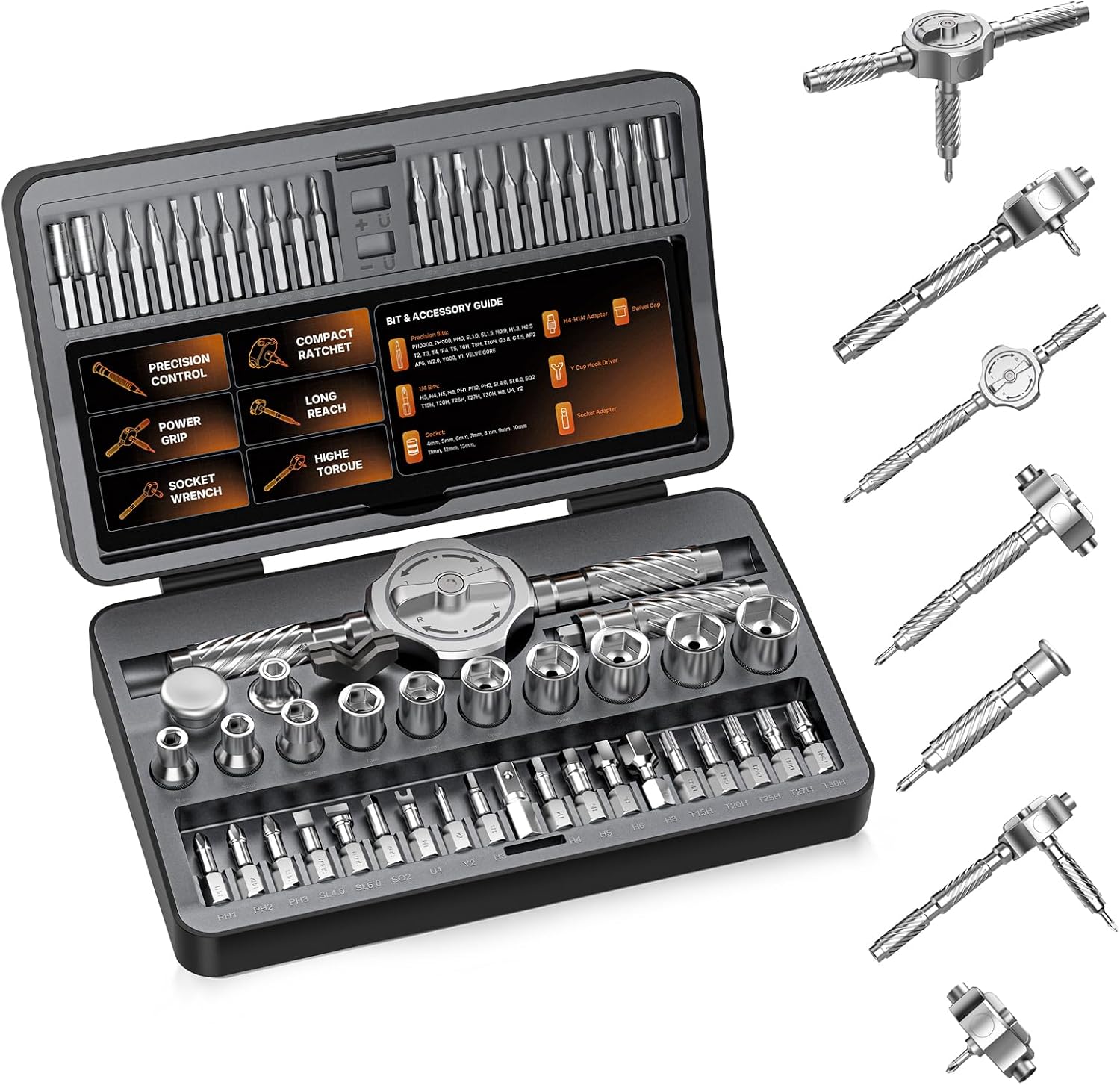 Diy Electronics Repair Kit - طقم مفكات مغناطيسية 62 في 1،