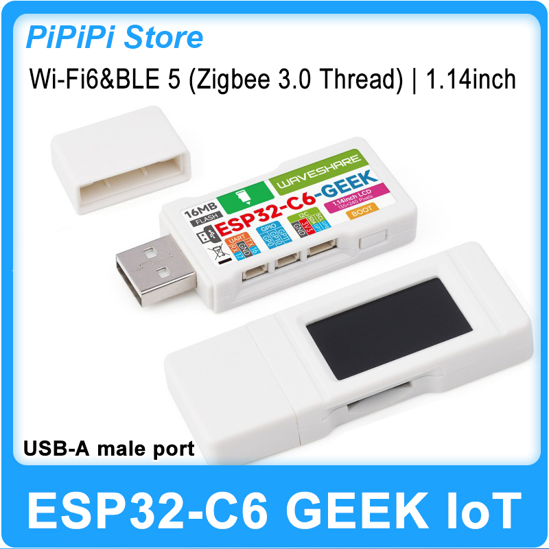 Diy In Electronics - لوحة تطوير ESP32-C6 GEEK مع شاشة
