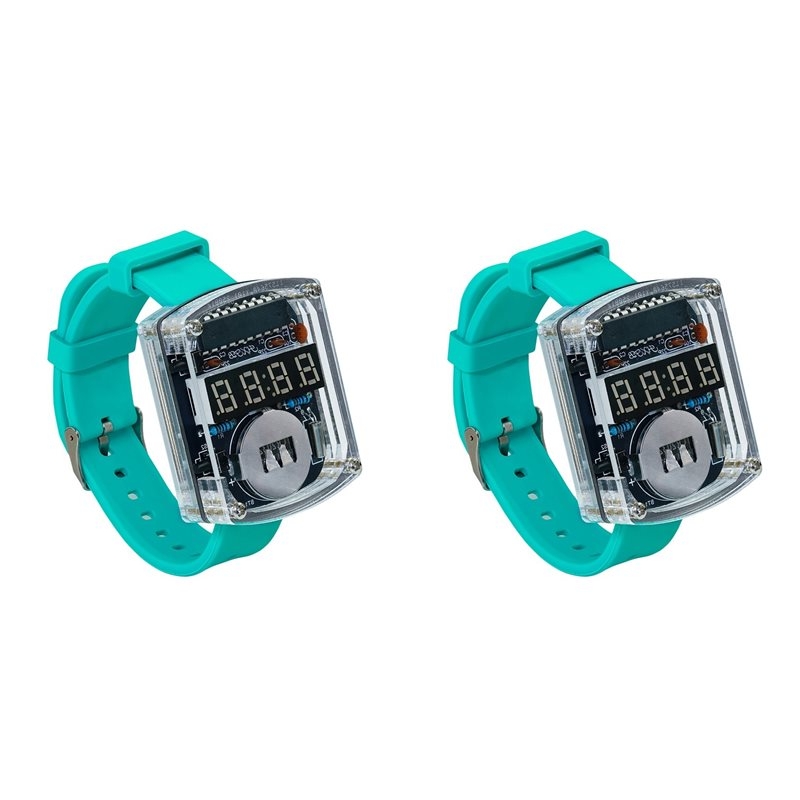 Diy Electronics Watch - طقم ساعة LED إلكترونية للتركيب الذاتي