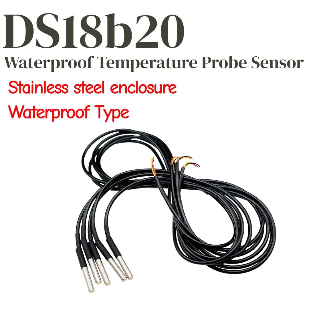 Ds18B20 Temperature Sensor - 1/5 قطع من مسبار درجة الحرارة