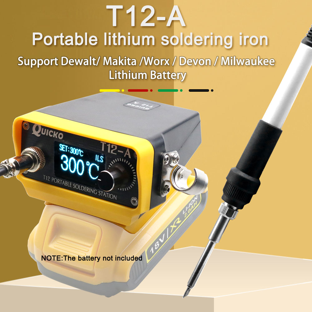 Milwaukee Drill M12 Fuel - محطة لحام لاسلكية T12 ، مكواة