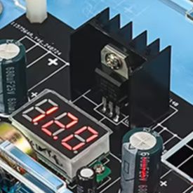 Diy In Electronics - لوحة تنظيم الجهد LM317 مع فولتميتر
