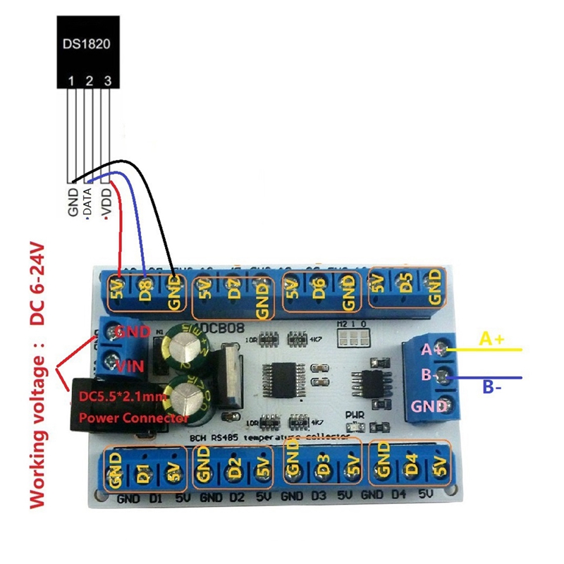مستشعر التحكم في درجة الحرارة  - مراجعة Ds18B20 Temperature Sensor وسعره