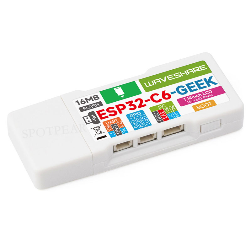 لوحة تطوير ESP32-C6 GEEK مع شا - مراجعة Diy In Electronics وسعره