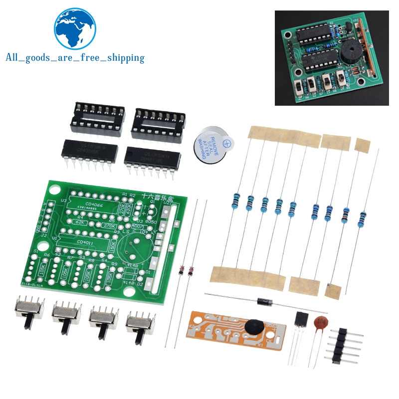 16 صندوق صوت الموسيقى BOX-16 م - مراجعة Diy Electronics Repair Kit وسعره