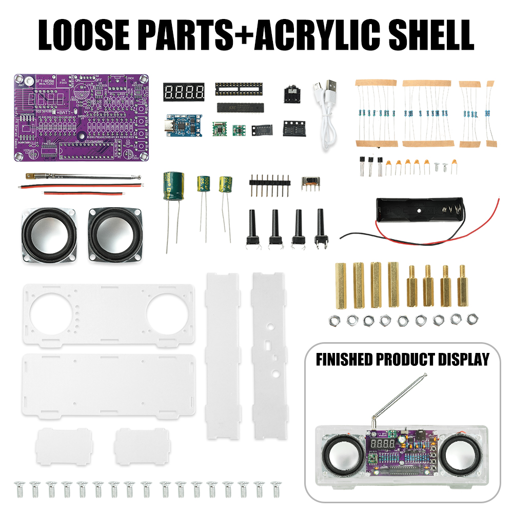 طقم إلكتروني لصنع راديو FM بنف - مراجعة Diy Electronics Youtube Channel وسعره