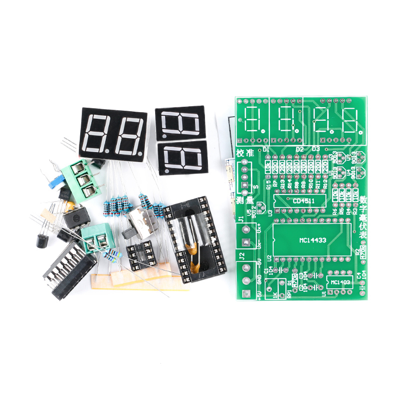 طقم مقياس ميلي فولت رقمي للتدر - مراجعة Diy Analog Electronics وسعره