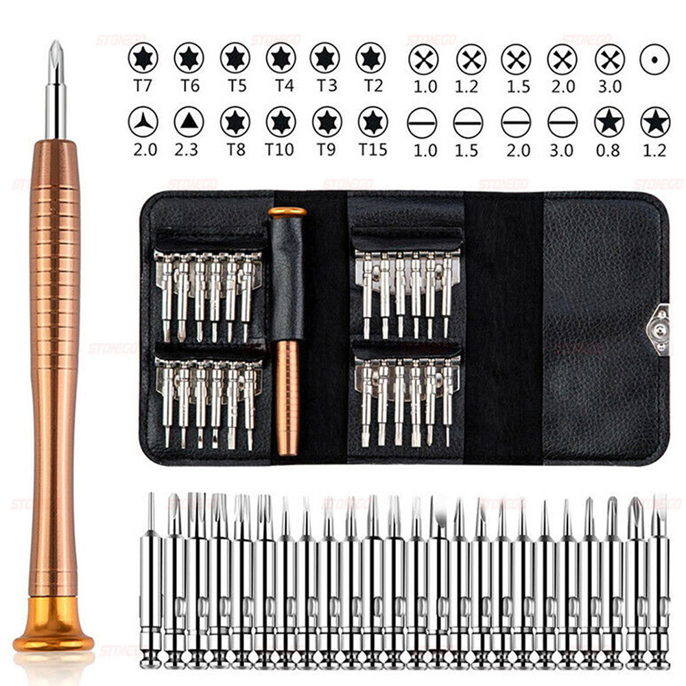 طقم مفكات دقيقة 25 في 1 متعدد  - مراجعة Diy Electronics Repair Kit وسعره