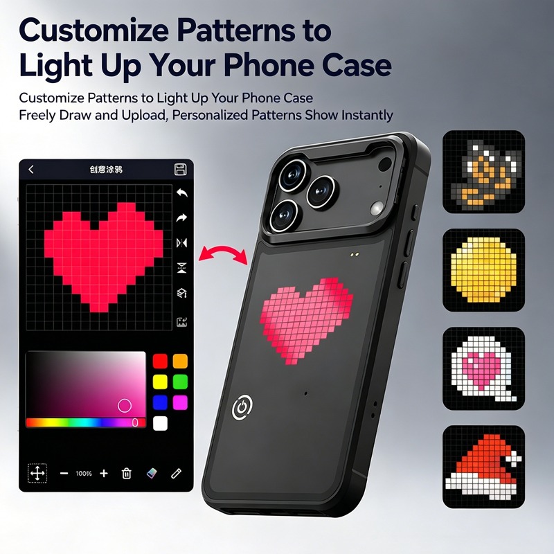 غطاء هاتف LED قابل للتخصيص مع  - مراجعة Diy Electronics Tpu وسعره